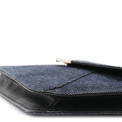 Fendi Denim 2Jours Clutch Blue Black 10 of 10