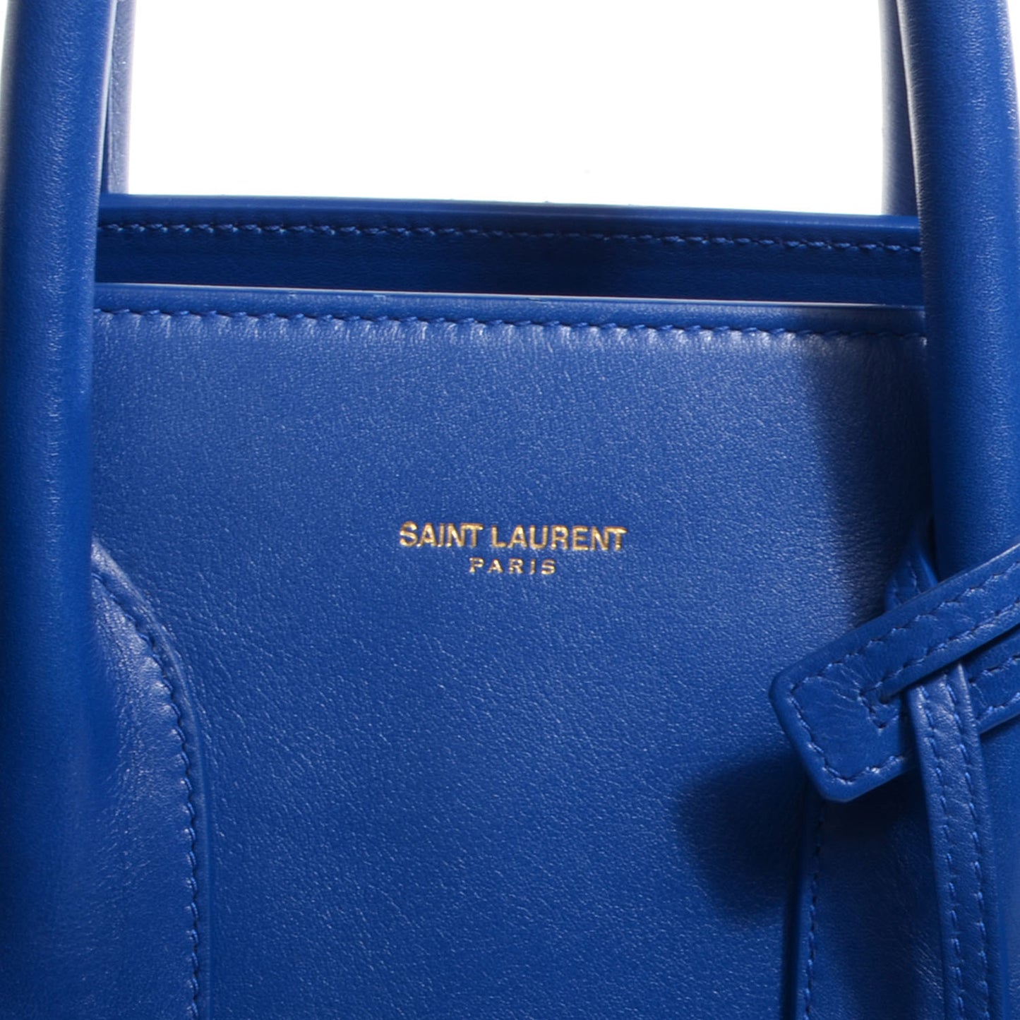 Leather Small Sac de Jour Royal Blue