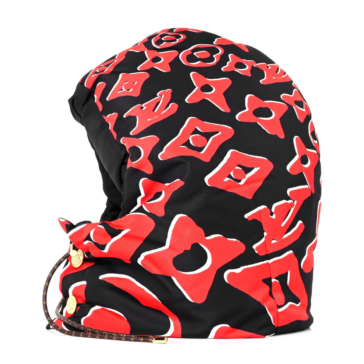 Louis Vuitton X UF Monogram Dreamy Cap Hoodie Black Red 3 of 7