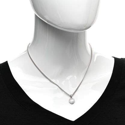 Chopard 18K White Gold Happy Diamonds Icons Heart Pendant Necklace 2 of 4