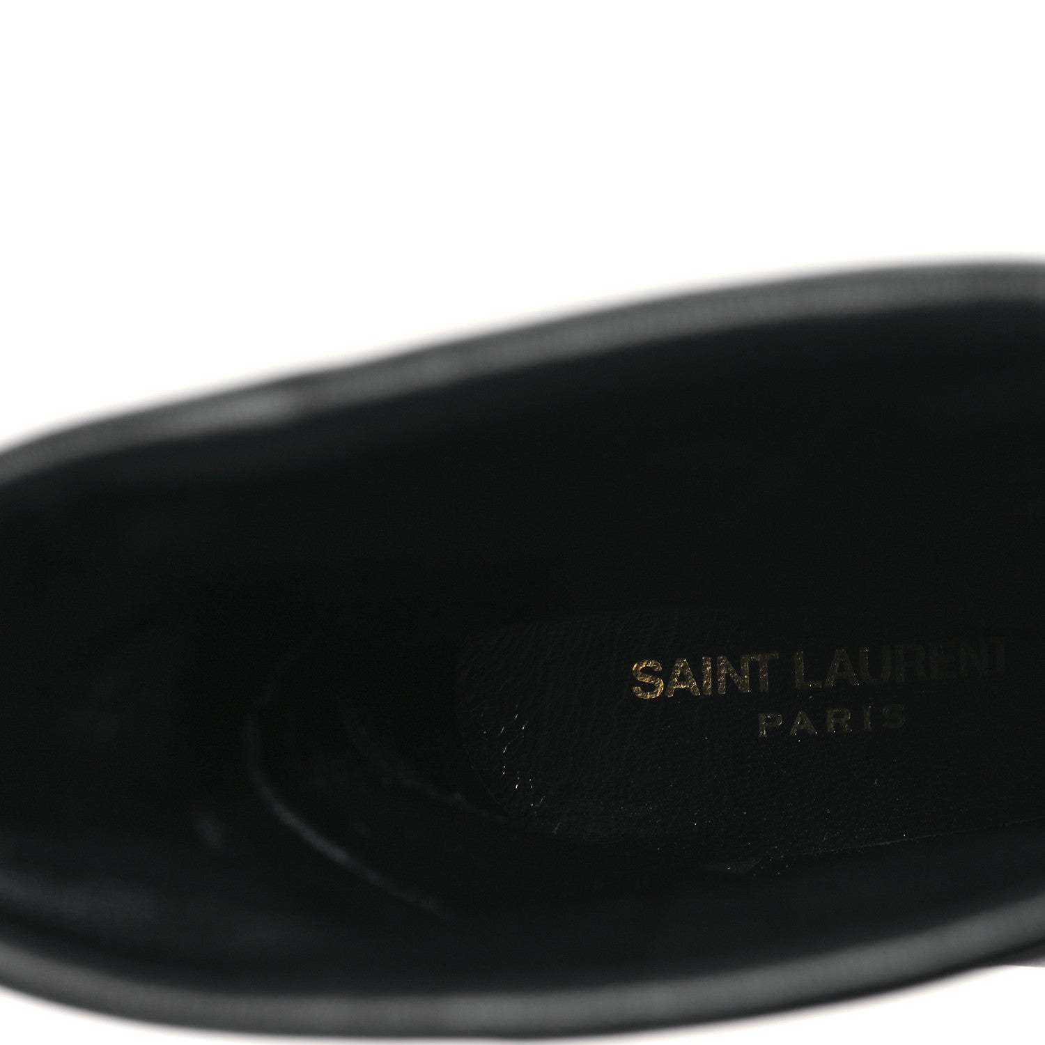 Saint Laurent Calfskin Liz 85 Wedge Booties 36.5 Black 7 of 8