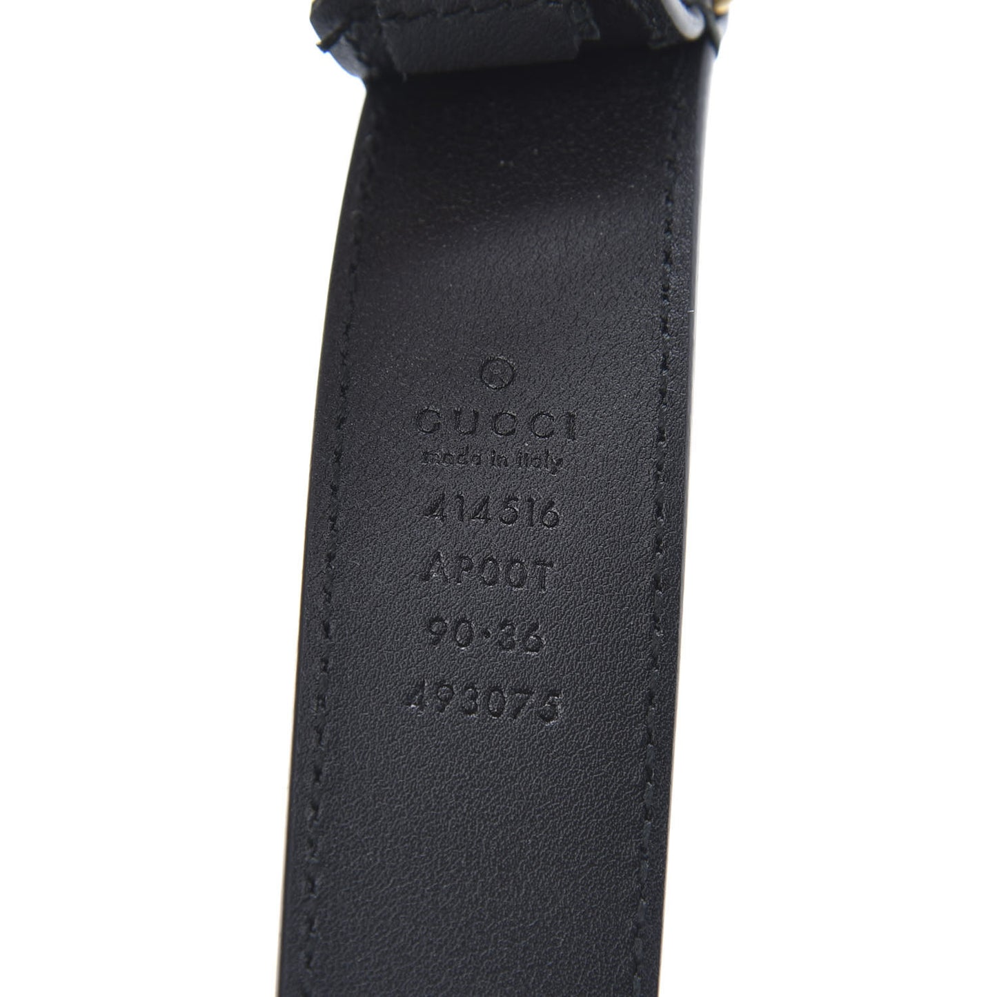 Calfskin Double G 30mm Belt 90 36 Black