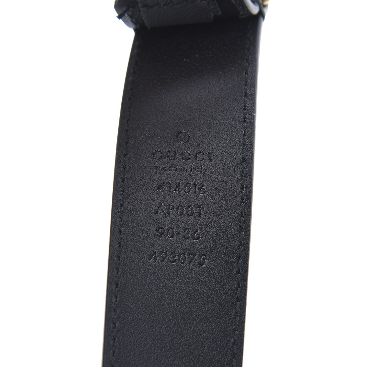 Gucci Calfskin Double G 30mm Belt 90 36 Black 5 of 7