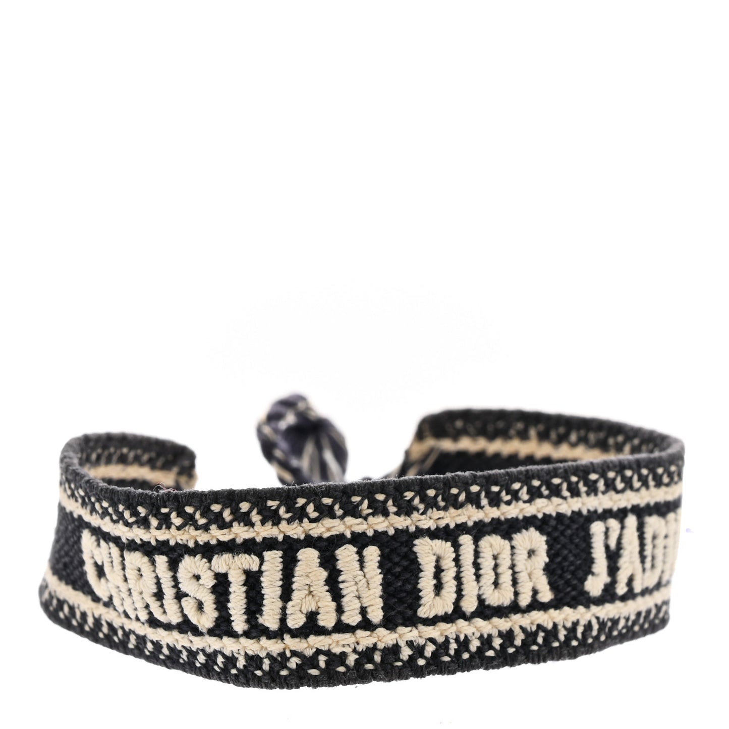Woven Cotton J'Adior Friendship Bracelet Black