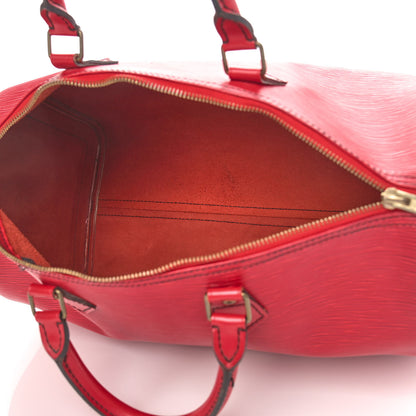 Louis Vuitton Epi Speedy 35 Castillan Red 6 of 16
