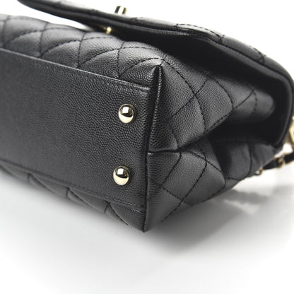 Chanel Caviar Quilted Extra Mini Coco Handle Flap Black 7 of 11