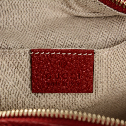Gucci Pebbled Calfskin Small Soho Disco Bag Tabasco Red 6 of 7