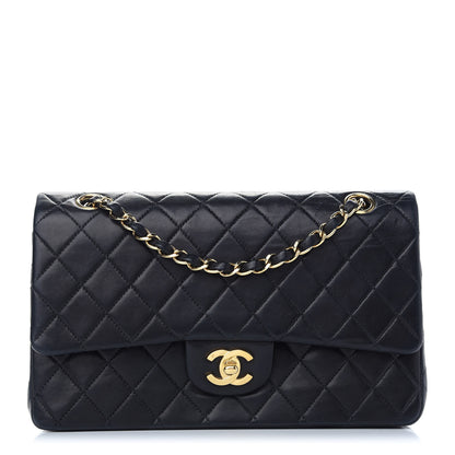 Chanel Lambskin Quilted Medium Double Flap Black 1 of 11