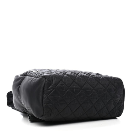 Chanel Nylon Quilted Coco Cocoon Backpack Black 3 of 8