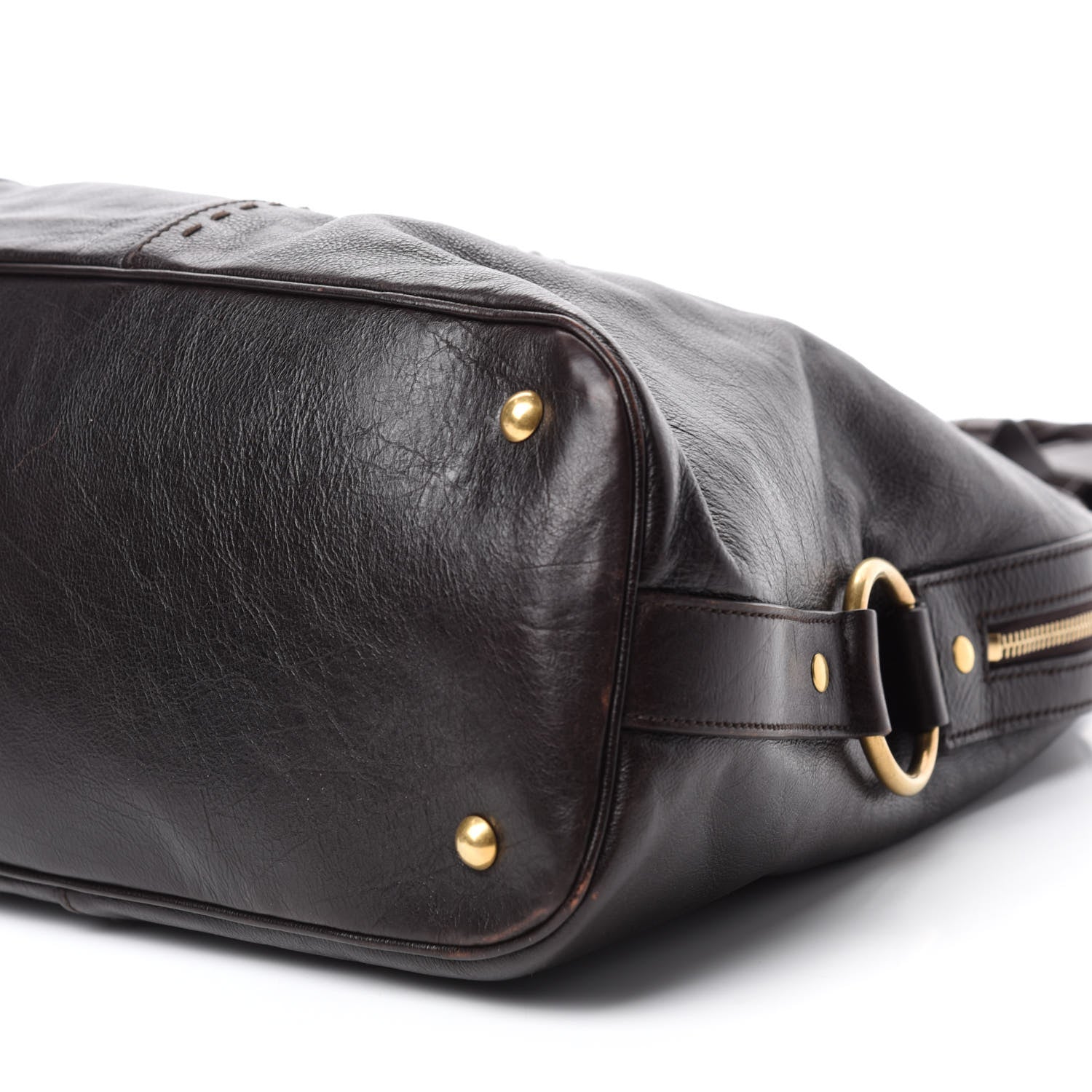 Saint Laurent Calfskin Oversized Muse Brown 7 of 10