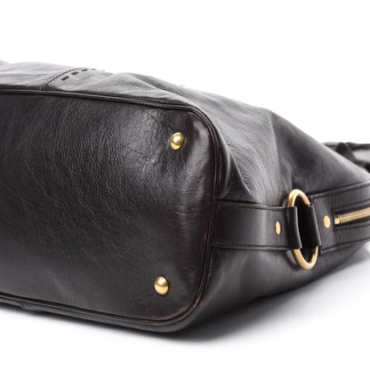 Saint Laurent Calfskin Oversized Muse Brown 7 of 10