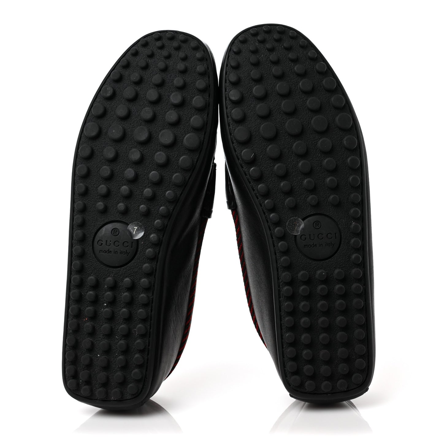 Nappa Mens Bee Driver Loafers 7 Black
