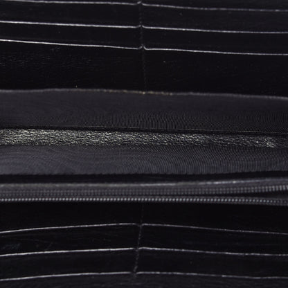 Saint Laurent Buffalo Muse Zip Around Wallet Black 5 of 12
