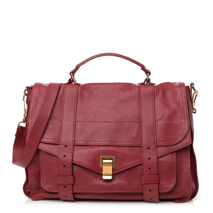 Proenza Schouler Lambskin Large PS1 Satchel Chianti 1 of 18