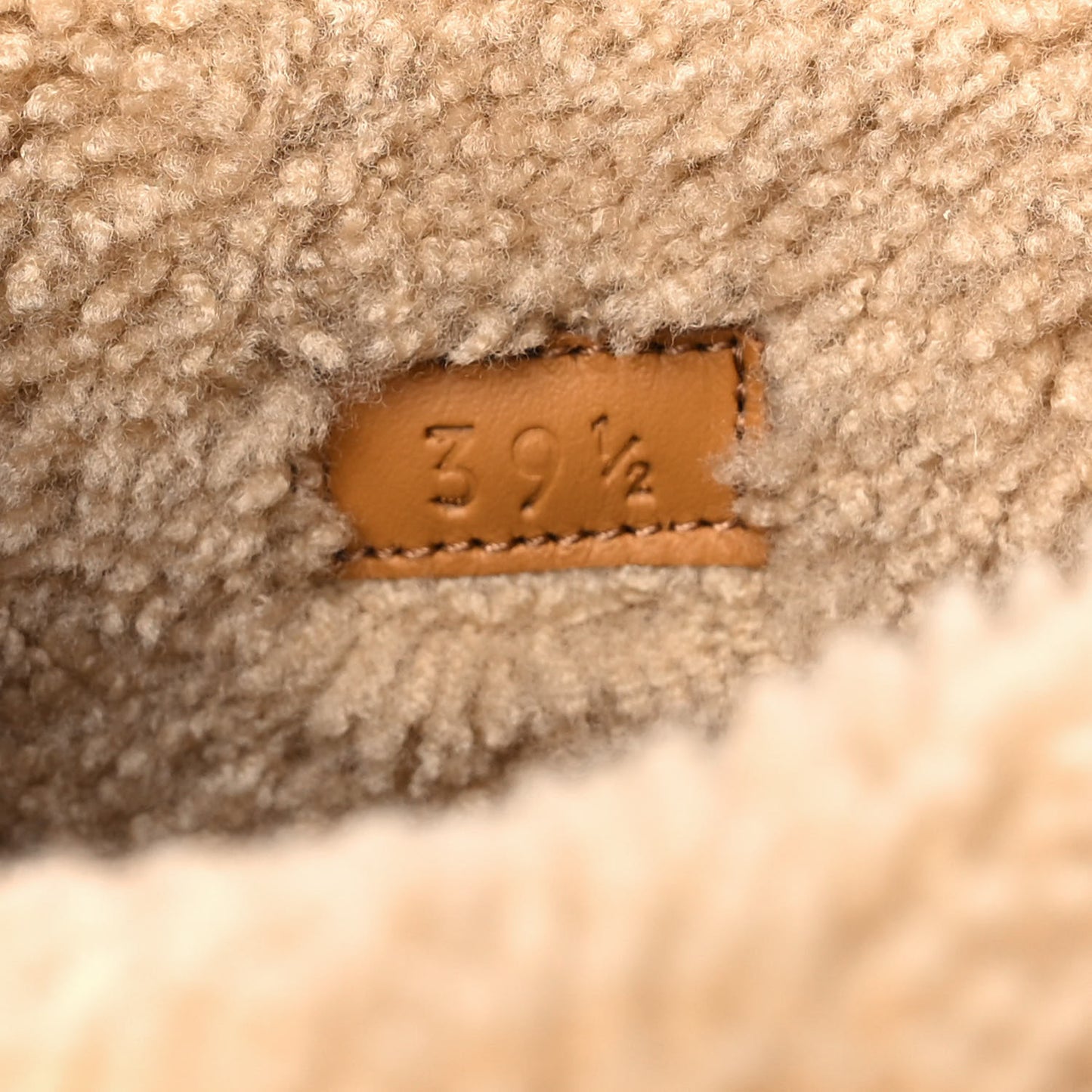 Covered Wool Monogram Textured Dollar Calfskin Shearling Horsebit Snow Boots 39.5 Underwood Blue Hazel Brown