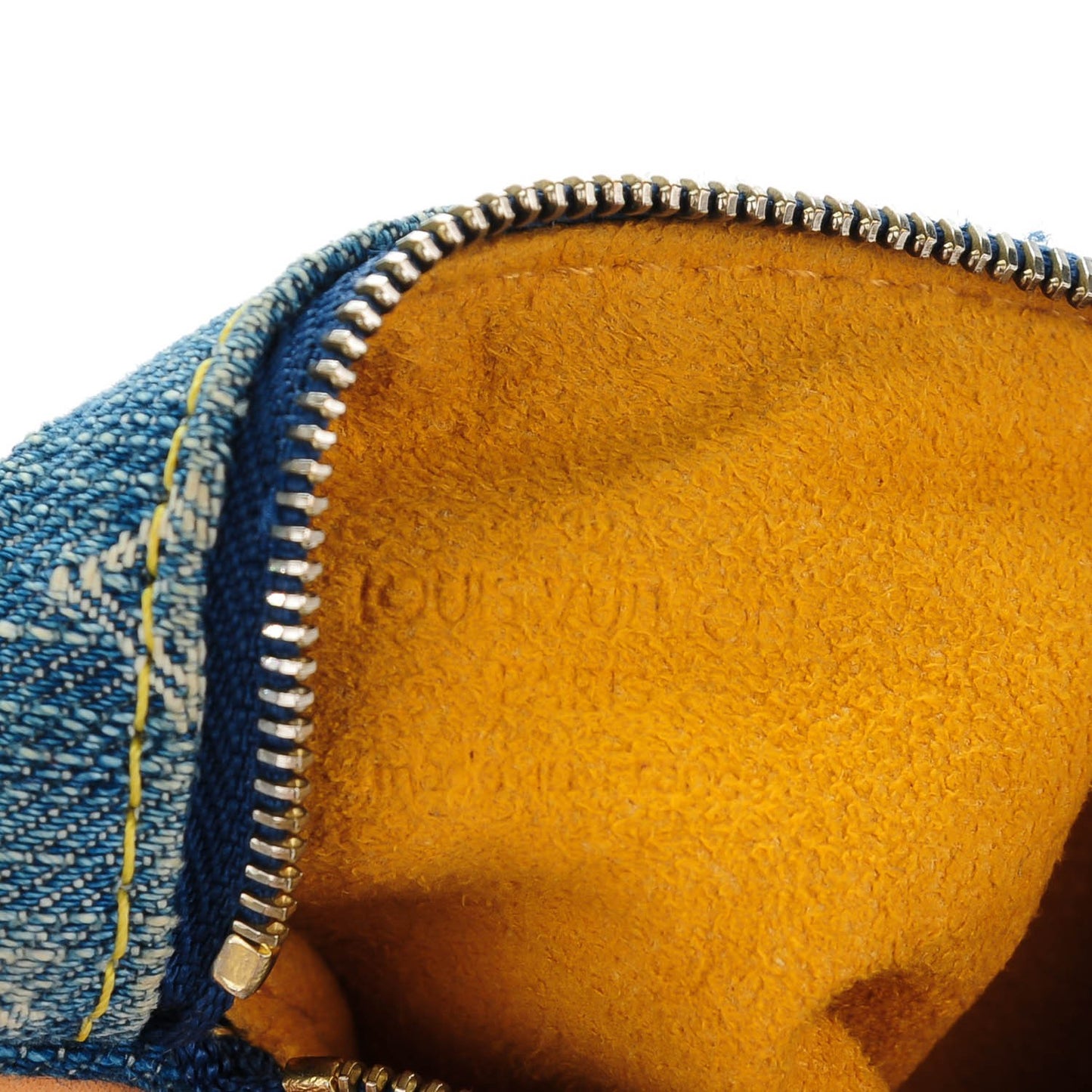 Monogram Denim Pochette Speedy PM Key Holder Blue