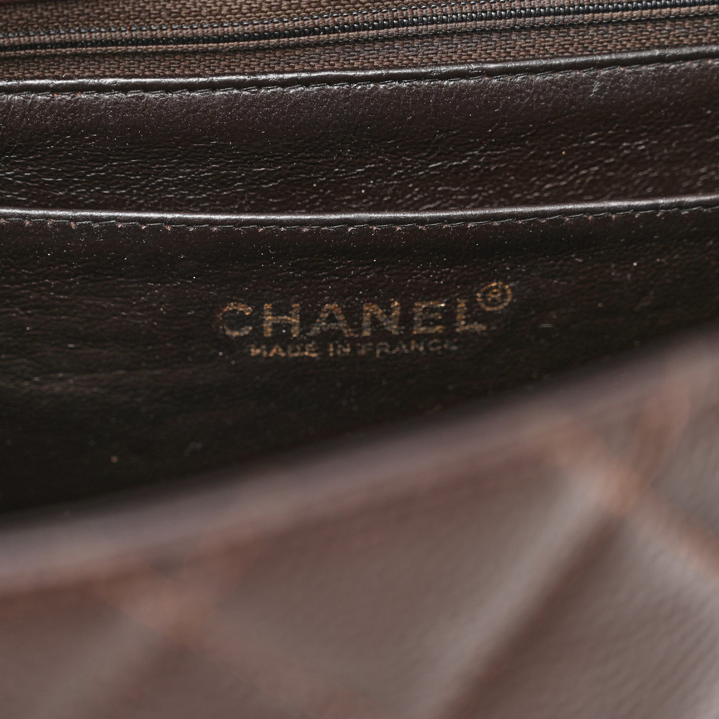 Caviar Quilted Jumbo Single Flap Brown