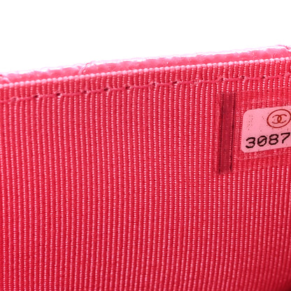 Chanel Caviar Quilted Medium Gusset Flap Wallet Pink 8 of 8