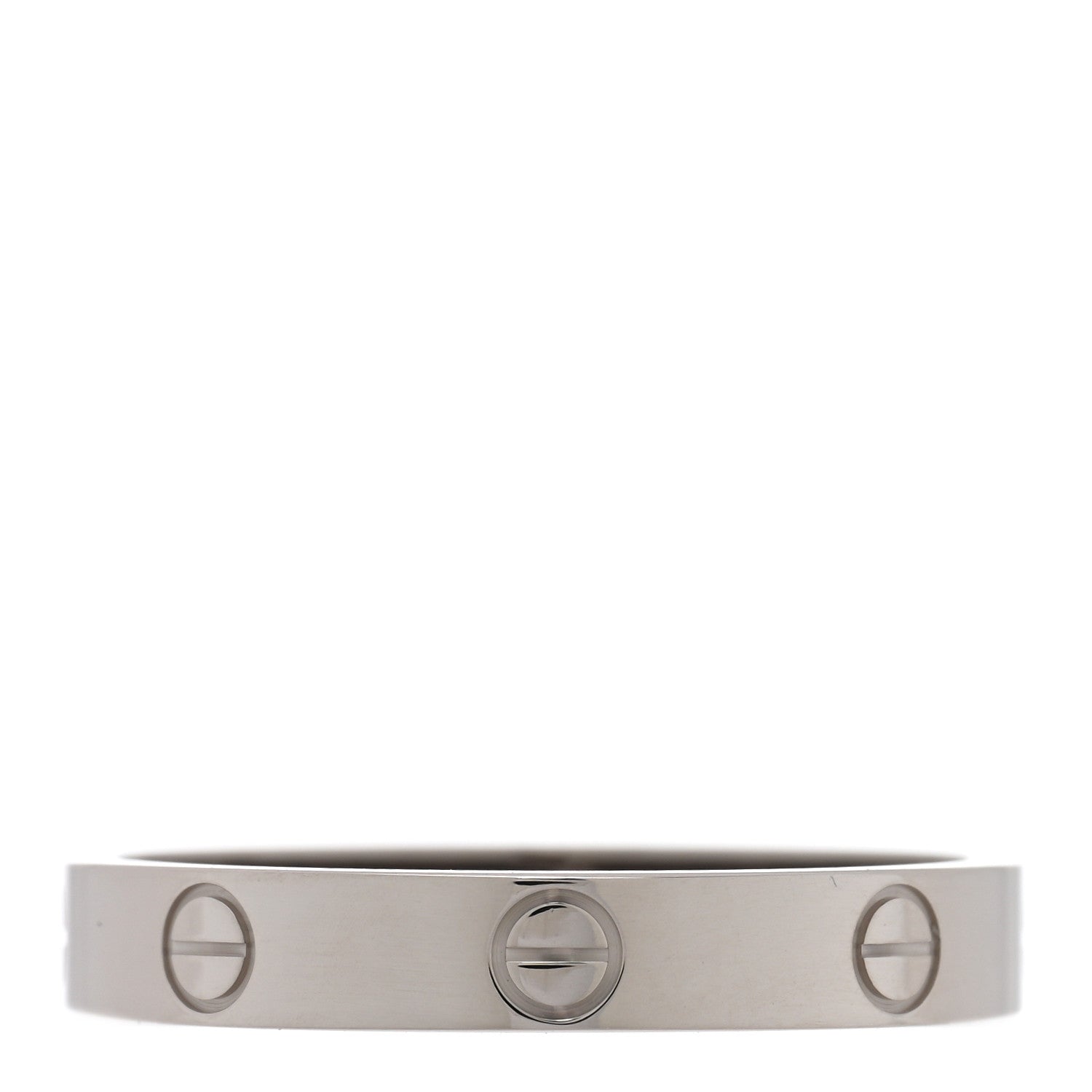 Cartier 18K White Gold 3.5mm LOVE Wedding Band Ring 62 10 1 of 5