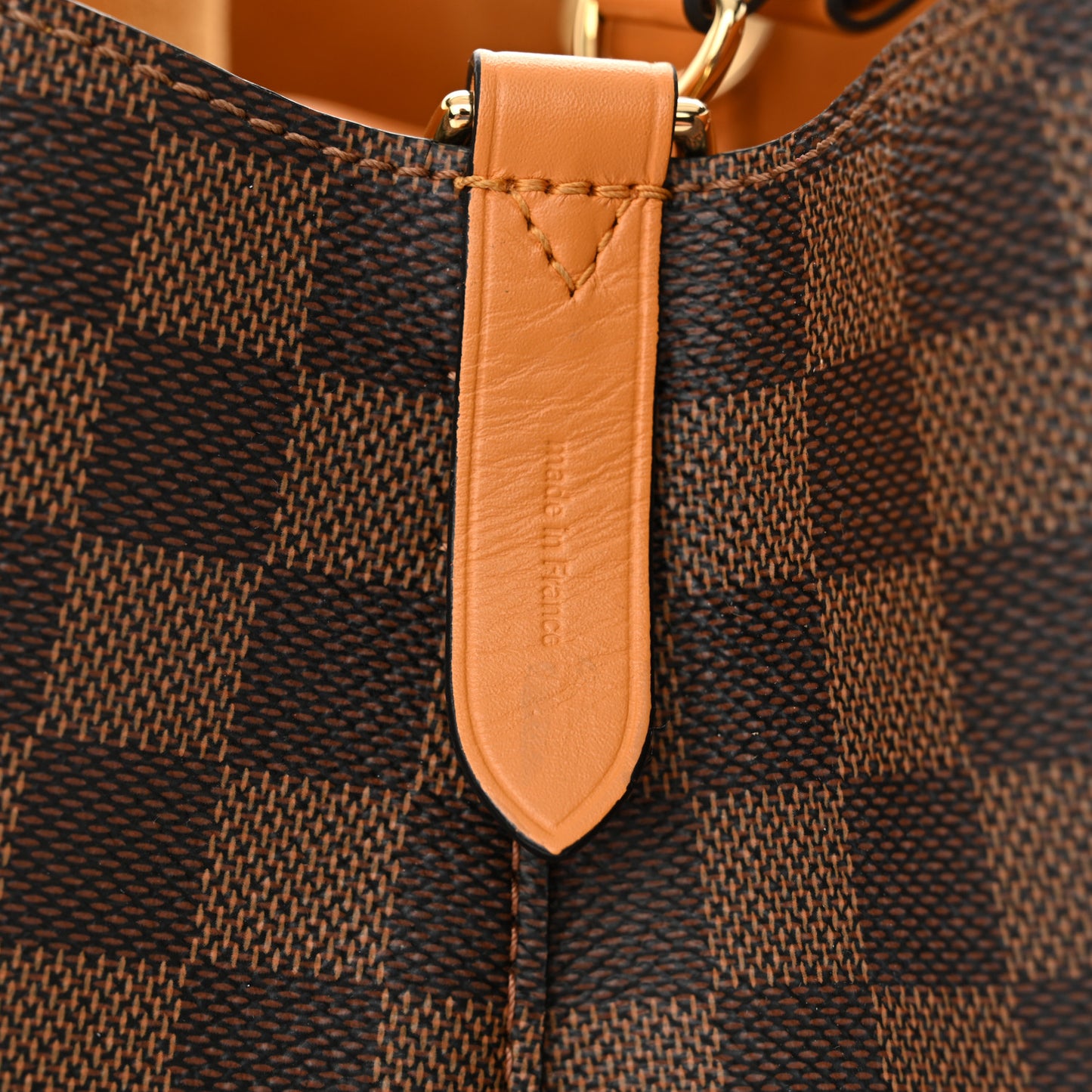 Damier Ebene Neonoe MM Safran