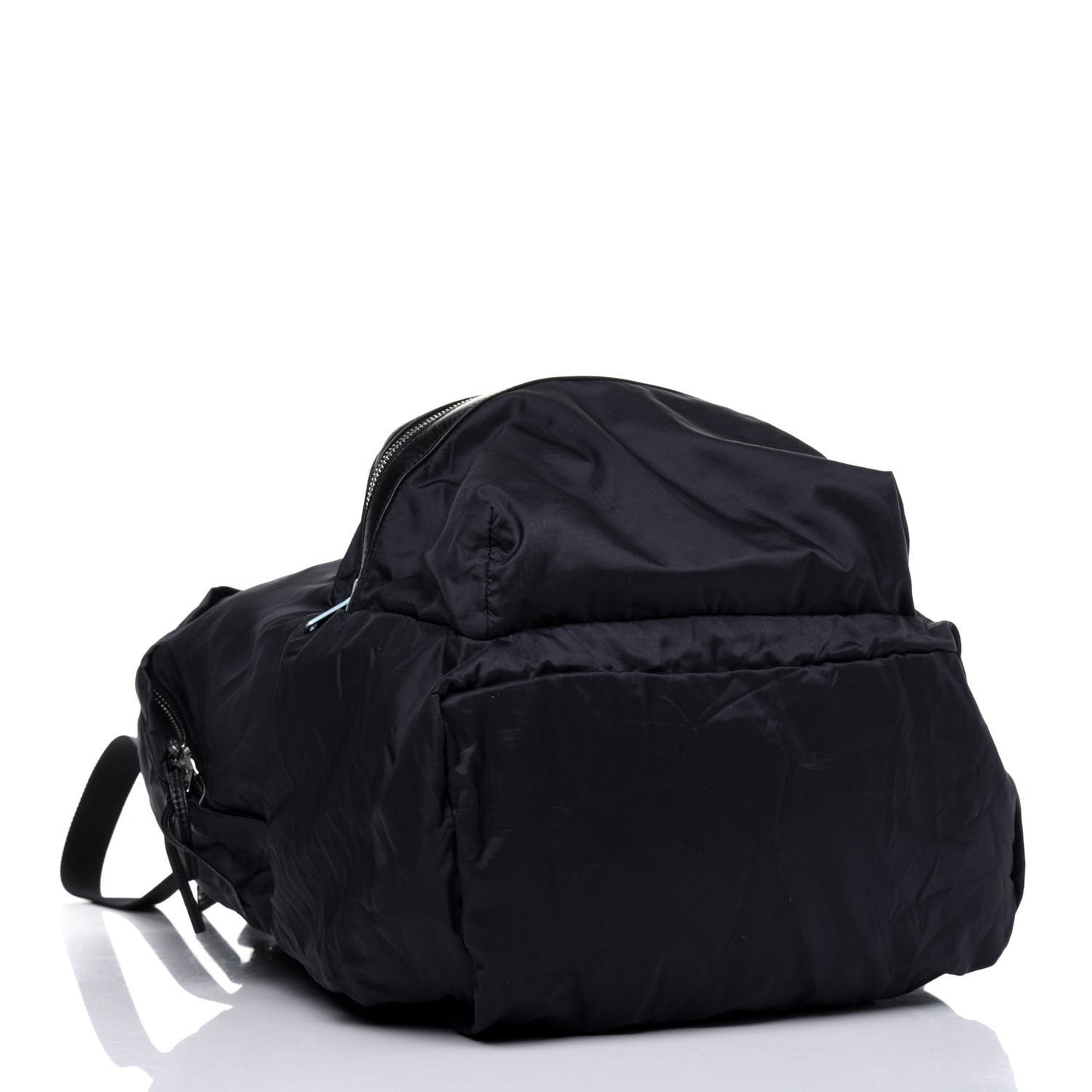Nylon City Fold Up Backpack Belt Bag Navy