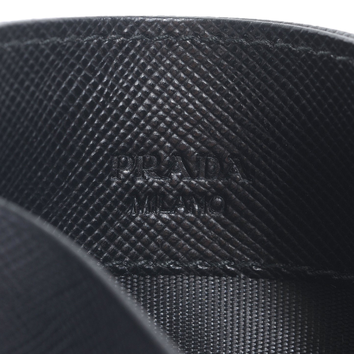 Saffiano Card Case Nero Black