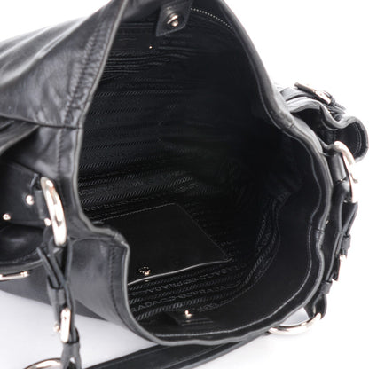 Prada Soft Calf Side Pocket Hobo Nero Black 5 of 8