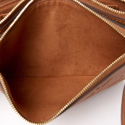 Louis Vuitton Empreinte Monogram Giant Double Zip Pochette Caramel 7 of 12