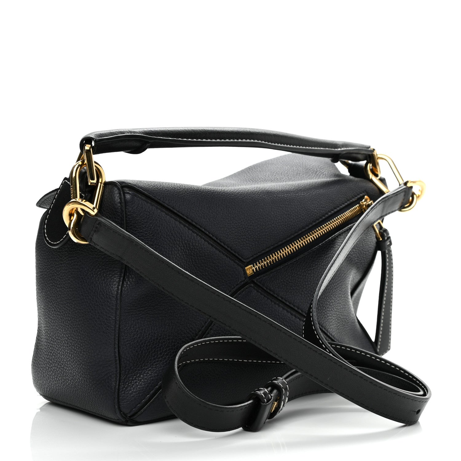 Loewe Calfskin Small Puzzle Bag Midnight Blue Black 3 of 14