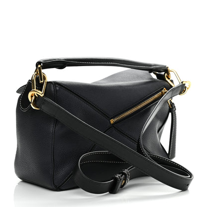 Loewe Calfskin Small Puzzle Bag Midnight Blue Black 3 of 14