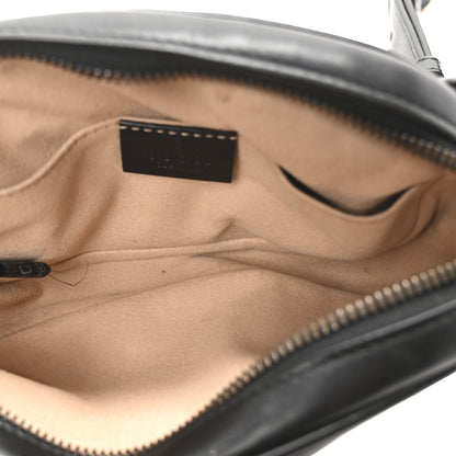 Gucci Calfskin Matelasse GG Marmont Belt Bag 85 34 Black 5 of 10