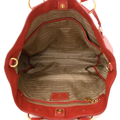 Prada Vitello Daino Tote Rosso 5 of 15