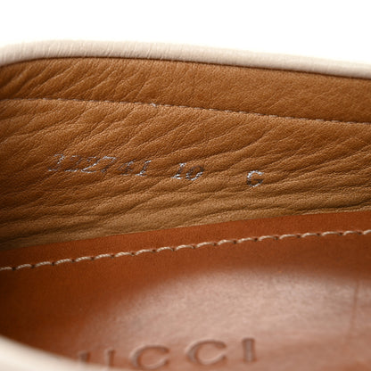 Gucci Miro Soft Calfskin Web Mens Horsebit Driver Loafers 10 White 8 of 10