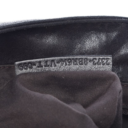 Fendi Crinkled Lambskin Mia Shoulder Flap Black 7 of 16