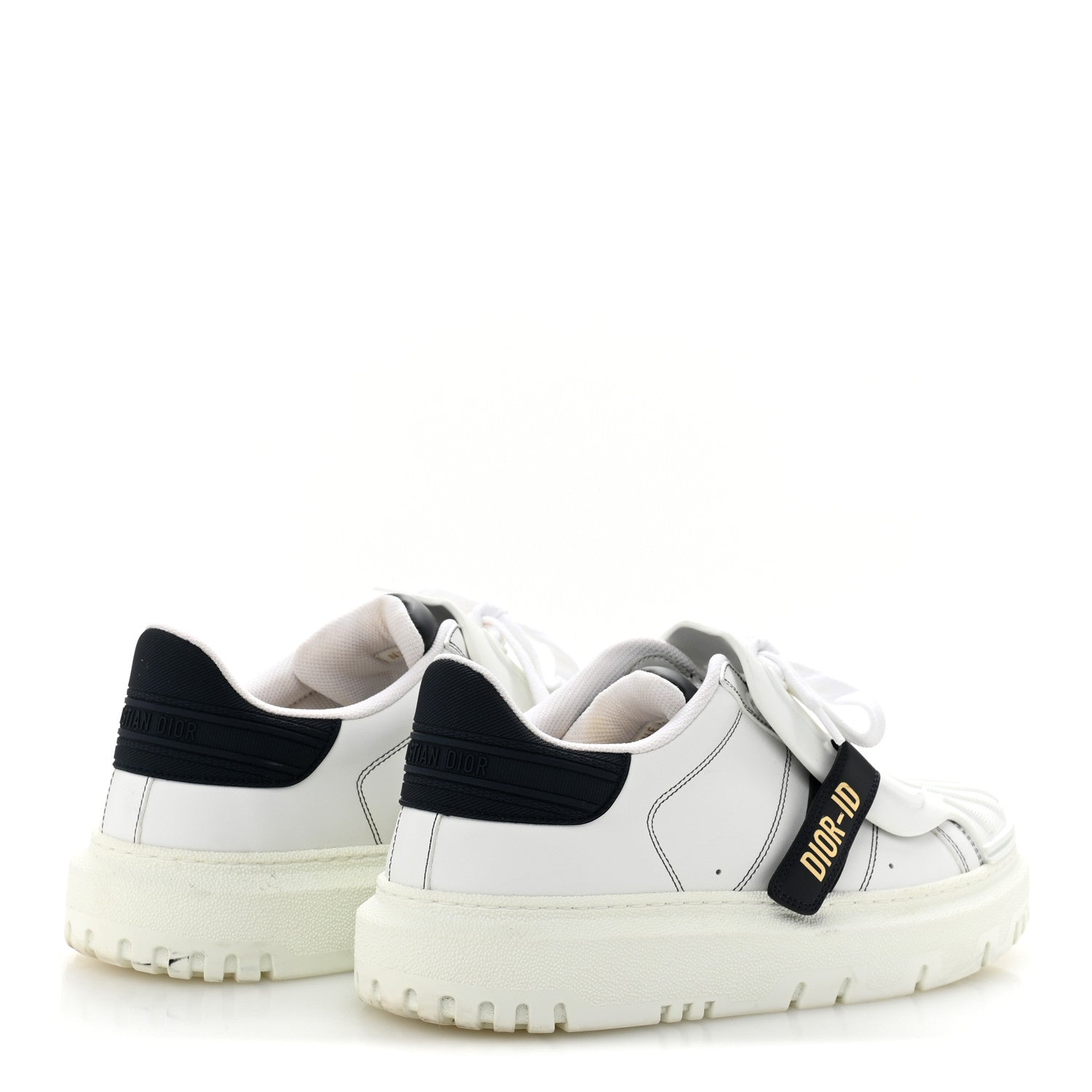 Christian Dior Calfskin Bi-Color Dior-ID Platform Sneakers 41 White Deep Blue 5 of 9