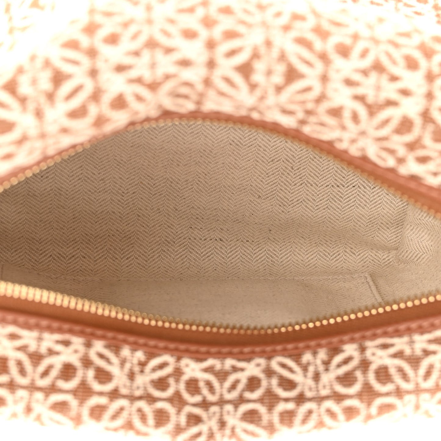Jacquard Anagram Calfskin Small Cubi Bag Tan Pecan