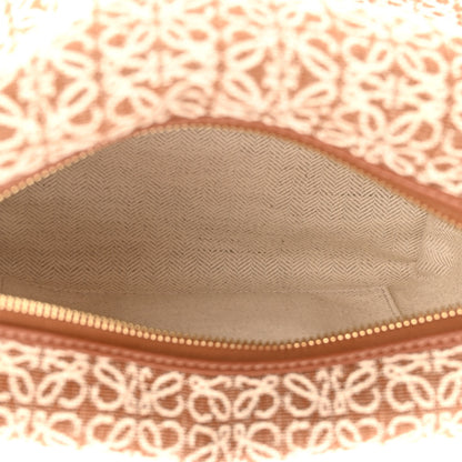 Loewe Jacquard Anagram Calfskin Small Cubi Bag Tan Pecan 4 of 9