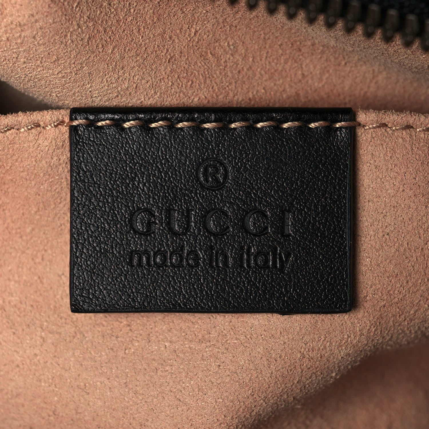 Gucci Calfskin Matelasse GG Marmont Belt Bag 95 38 Black 6 of 15