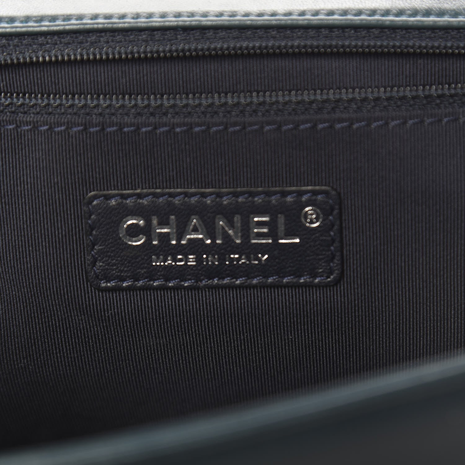Chanel Velvet Tweed Large Boy Flap Green 6 of 12