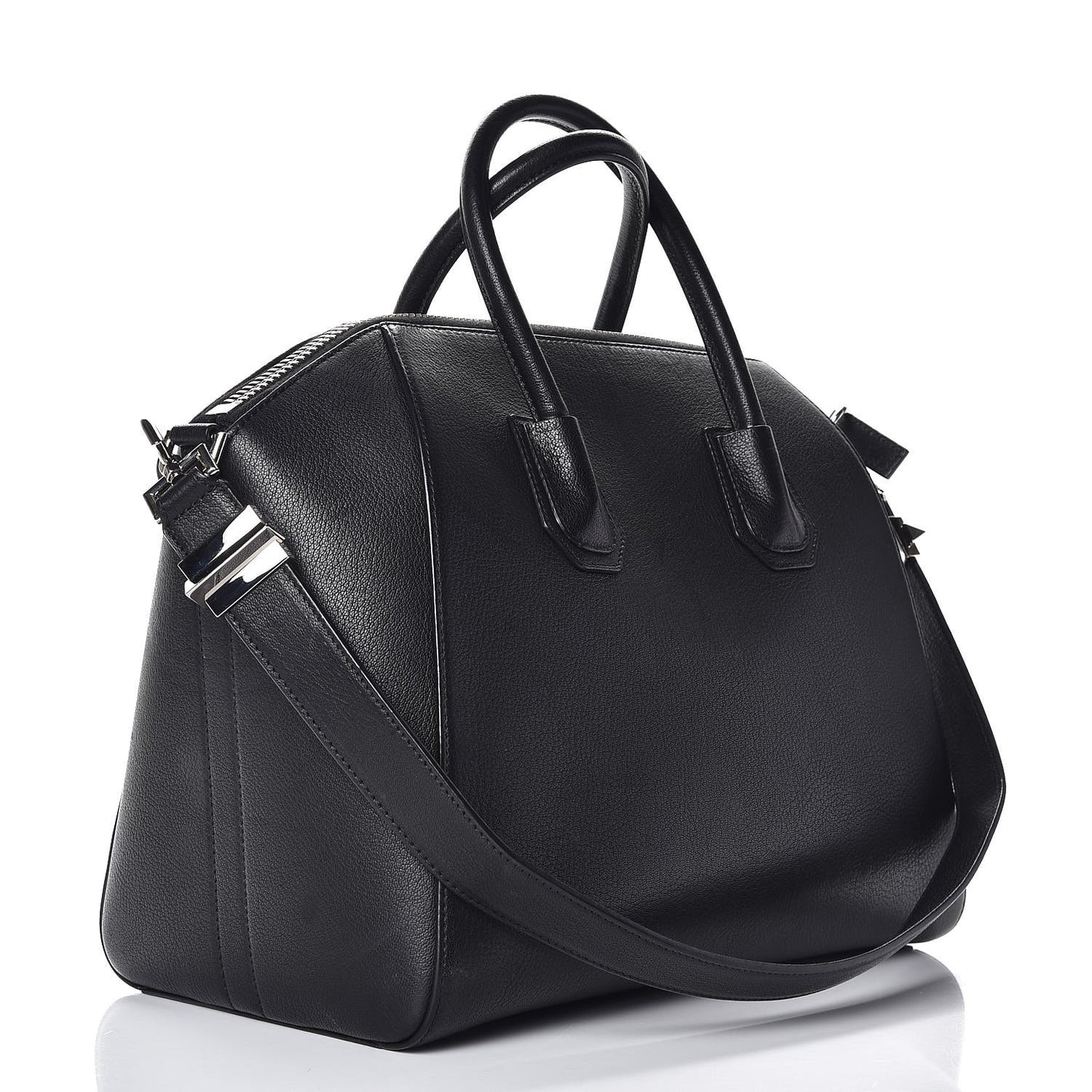 Sugar Goatskin Medium Antigona Black