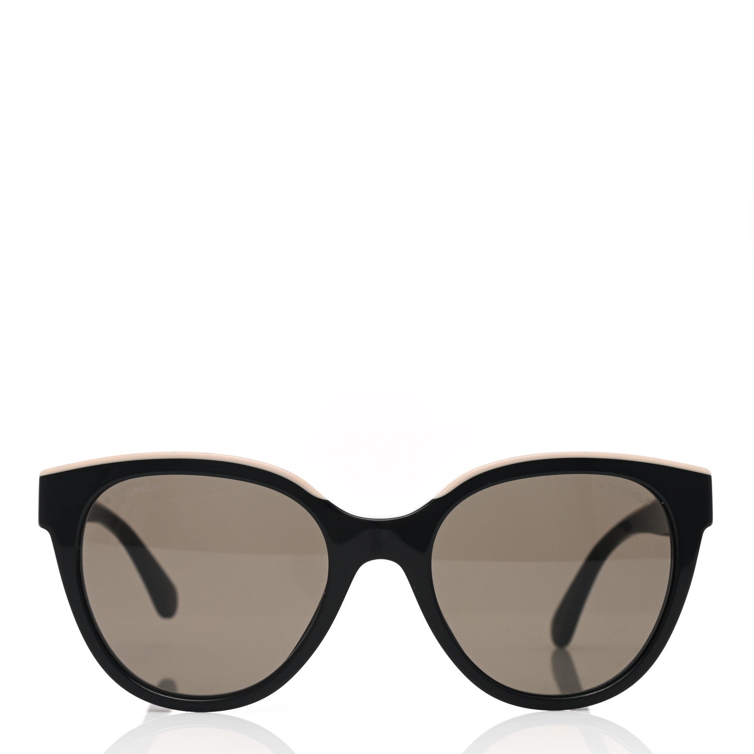 Chanel Acetate CC Butterfly Sunglasses 5414 Black Beige 2 of 7