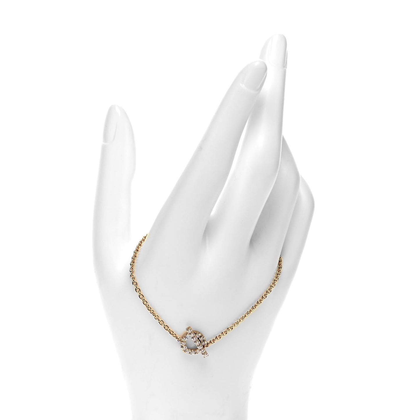 18K Rose Gold Diamond Finesse Bracelet LG