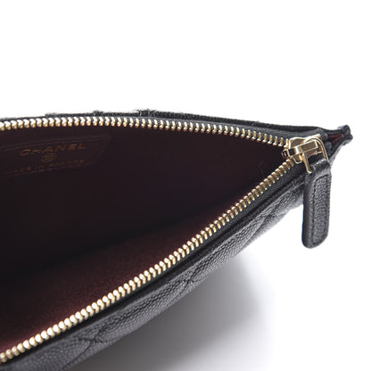 Chanel Caviar Quilted Classic Flat Wallet Pouch Black 4 of 9