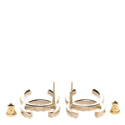 Chanel Baguette Crystal High Society CC Earrings Gold 3 of 5
