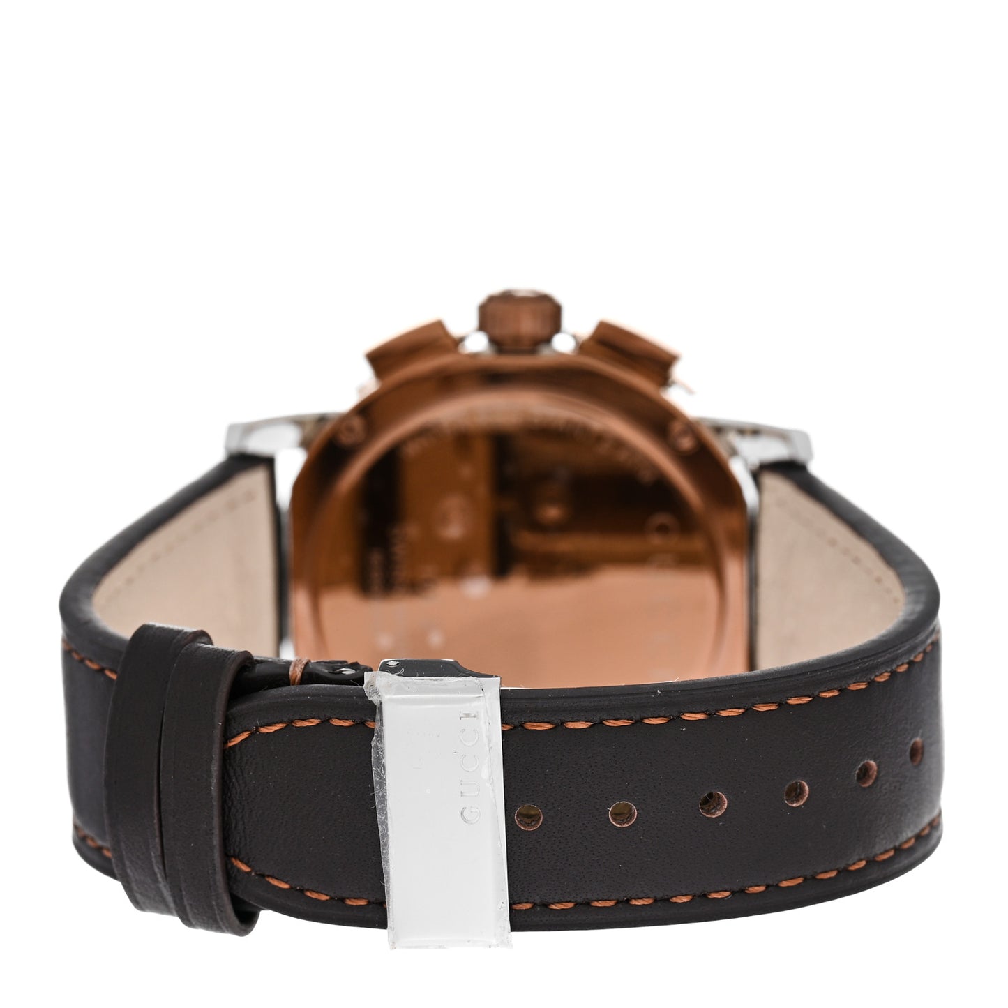 Stainless Steel Calfskin 44mm G-Chrono Quartz Watch Bronze