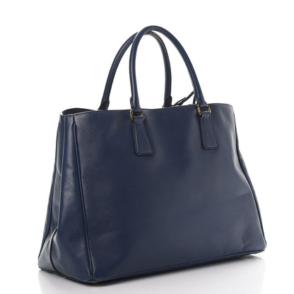 Prada Saffiano Lux Large Tote Bluette 3 of 24