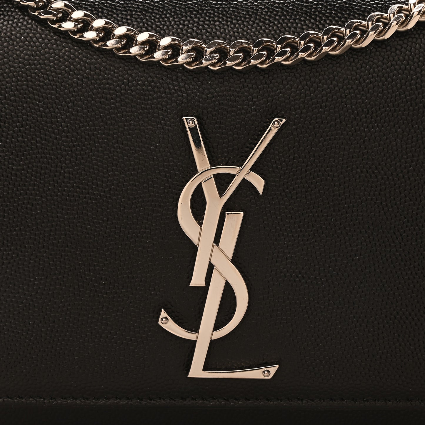 Grain De Poudre Small Monogram Kate Satchel Black