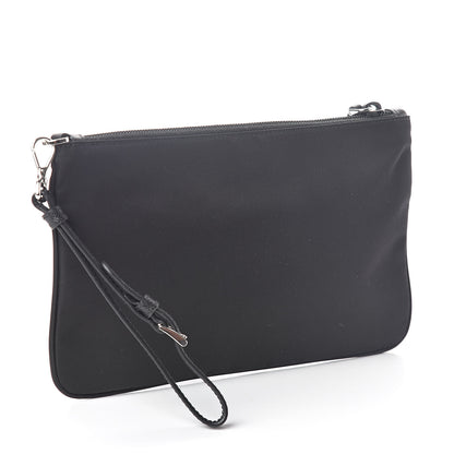 Prada Tessuto Nylon Saffiano Wristlet Black 3 of 6