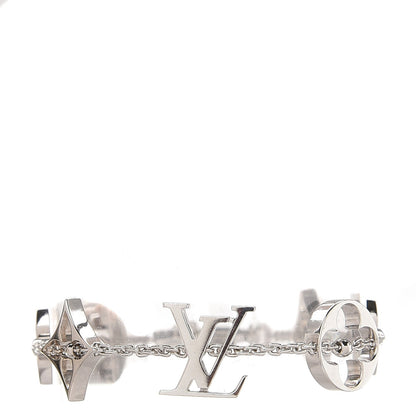 Louis Vuitton 18K White Gold Monogram Bracelet 1 of 3
