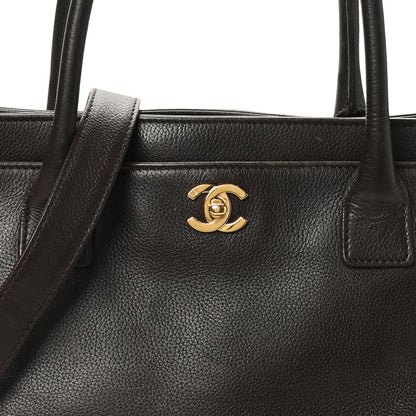 Chanel Calfskin Cerf Executive Shopper Tote Brown 9 of 12